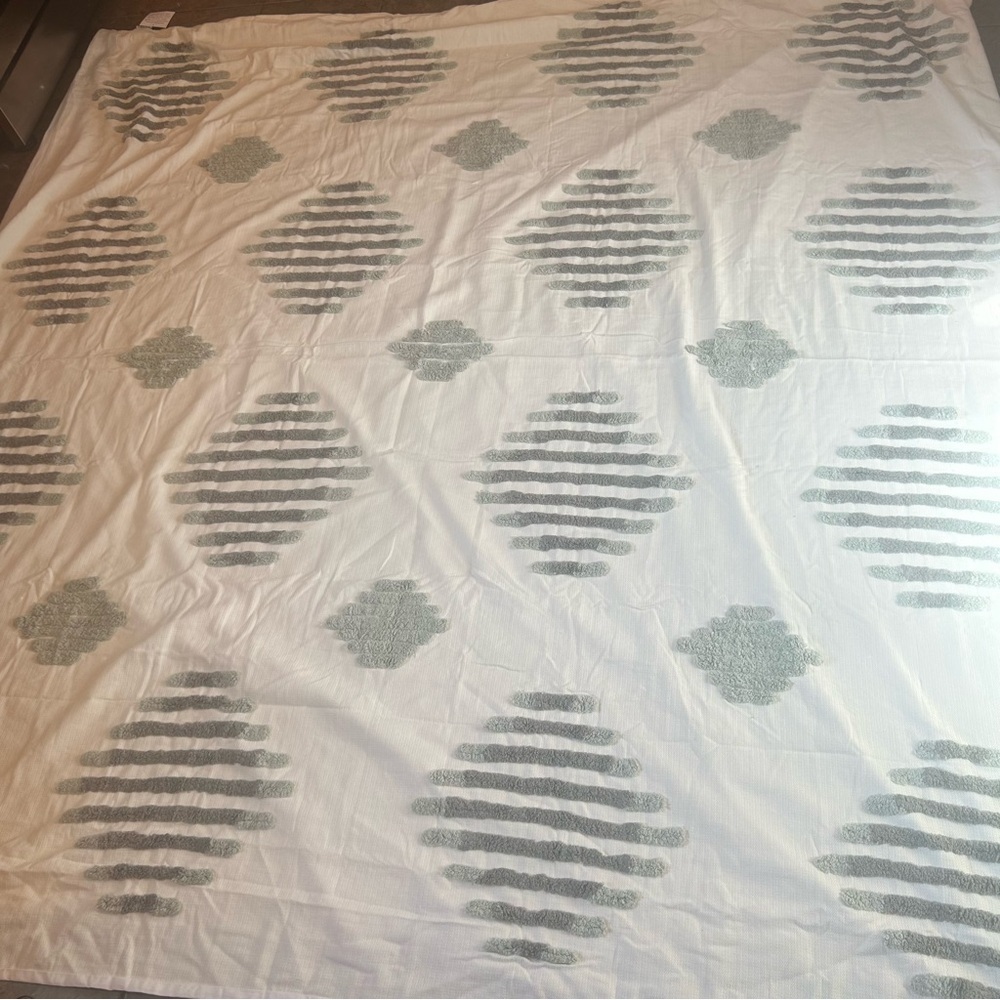 INK+IVY Duvet Cover Chenille Cotton Blend King Boho Minimalist Cozy Thick